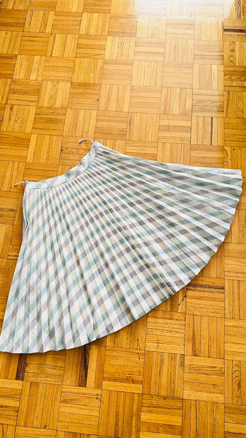 🧡 Veeko Pleated Plaid Skirt Size 36 - photo 5