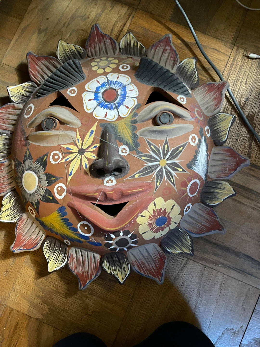 Handmade Sun Face Pottery
