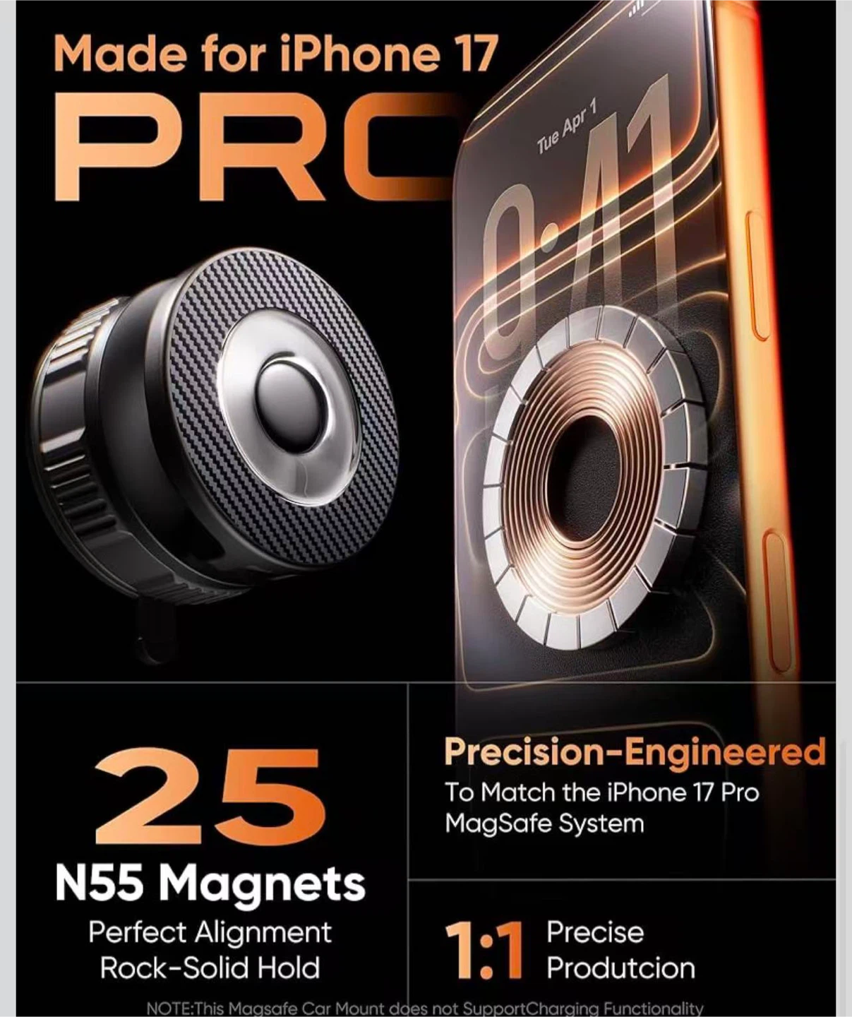 Magnetic Phone Mount for iPhone 17 Pro - photo 4