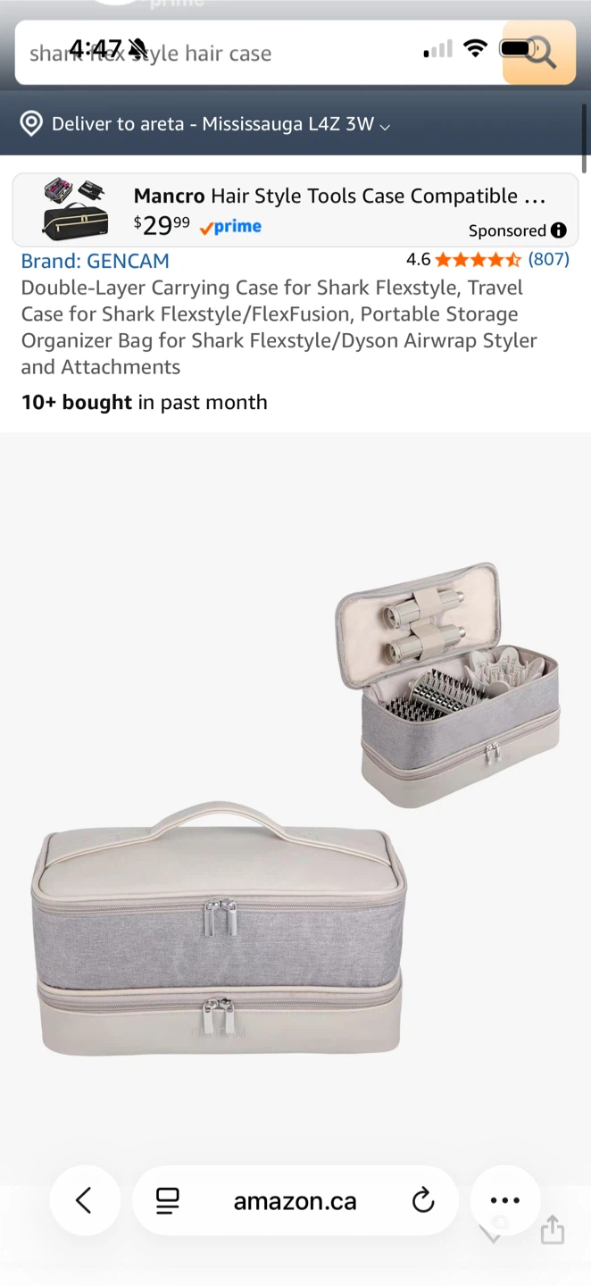 Shark FlexStyle Carrying Case - Light Gray - photo 2