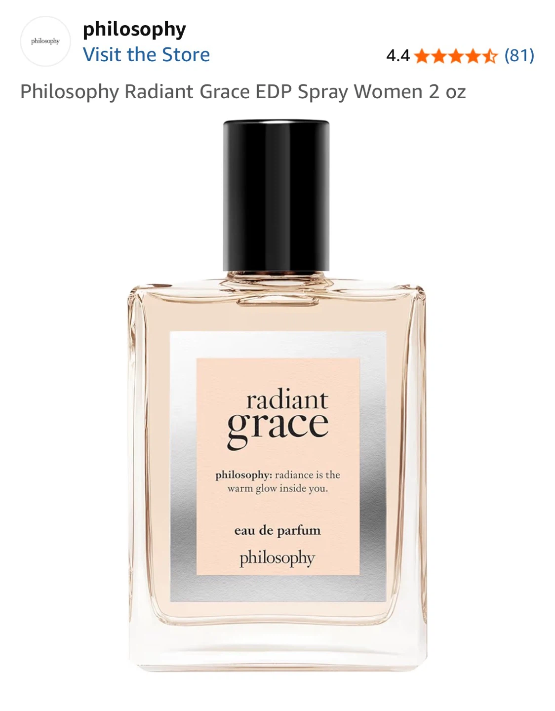🧡 New Philosophy Radiant Grace Eau de Parfum Spray 60ml 2 oz - photo 3