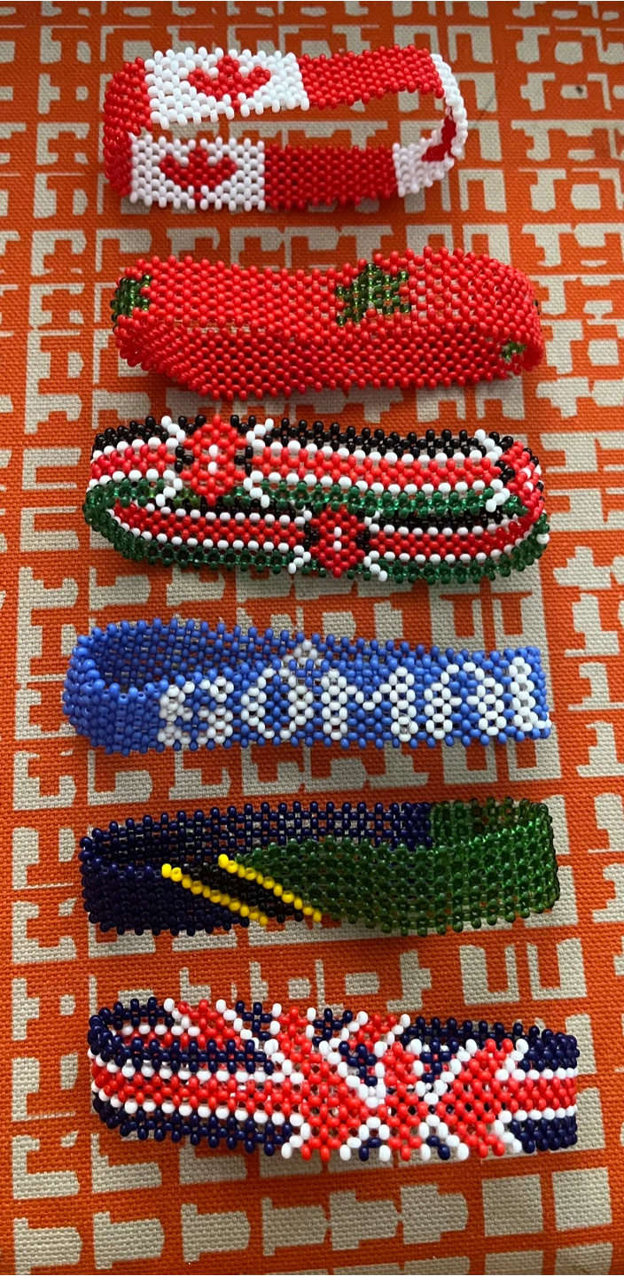 Beaded Bracelets - Canadian Flag, Union Jack, and More