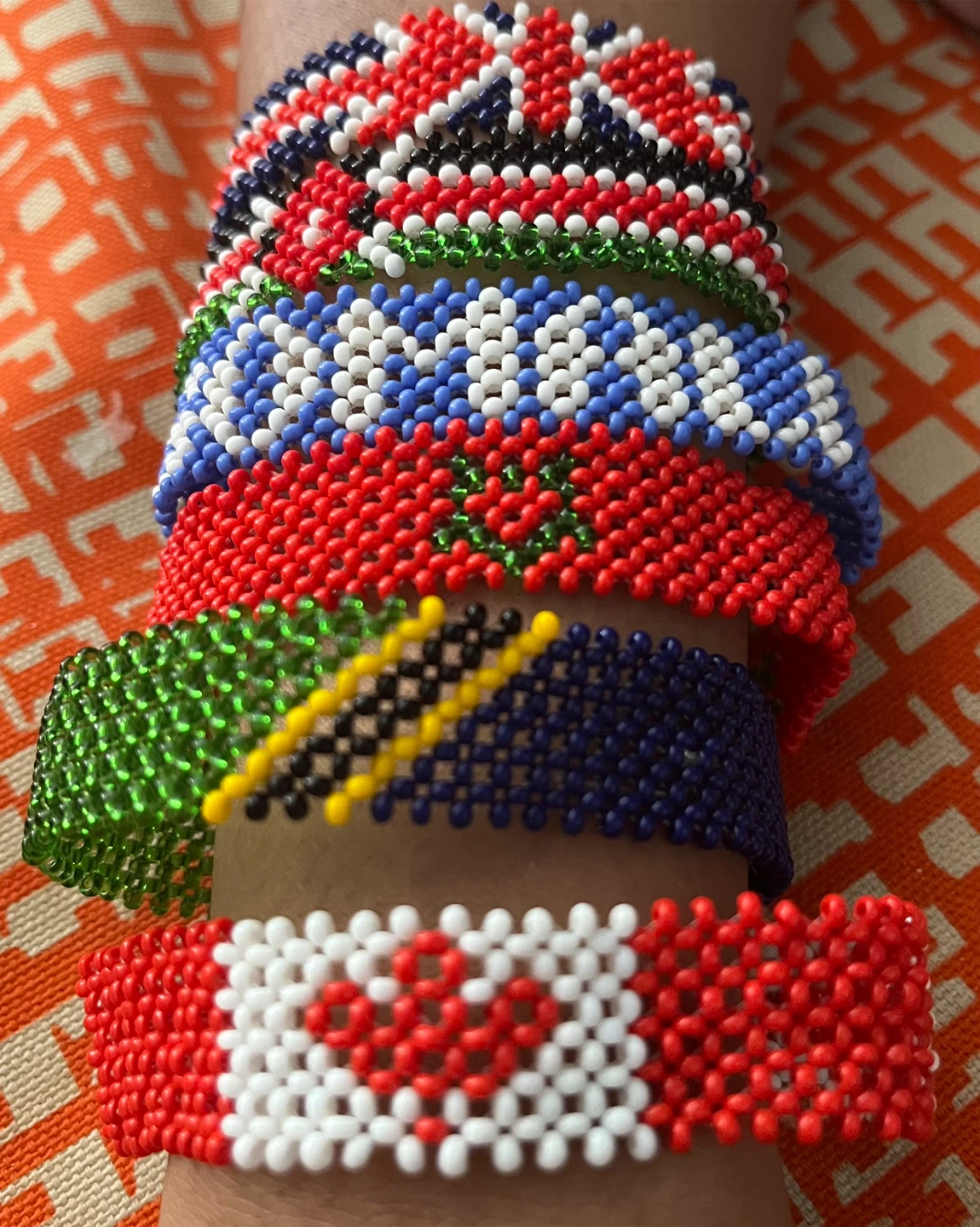 Beaded Bracelets - Canadian Flag, Union Jack, and More - photo 2