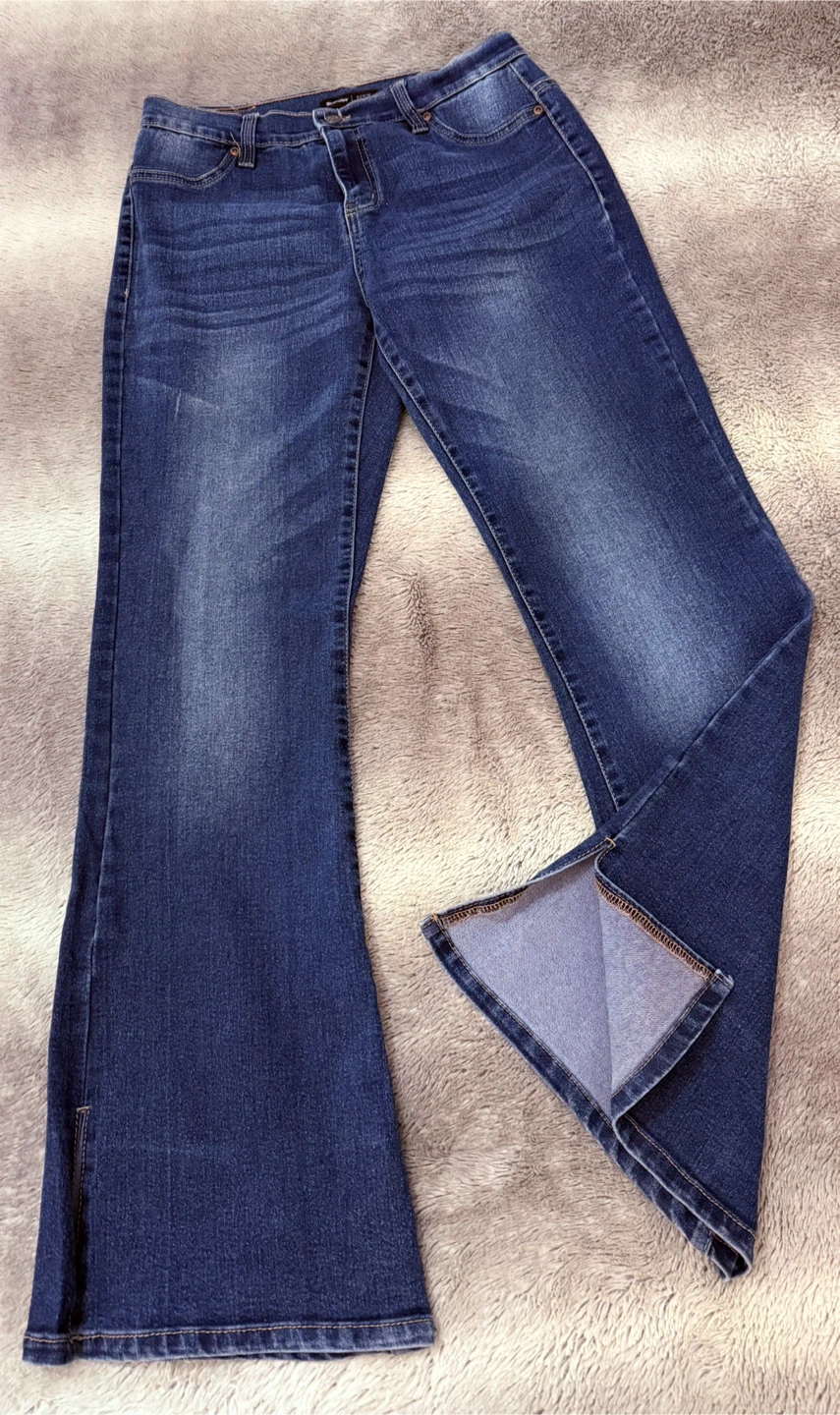 Bluenotes Women's Low Rise Flare Jeans