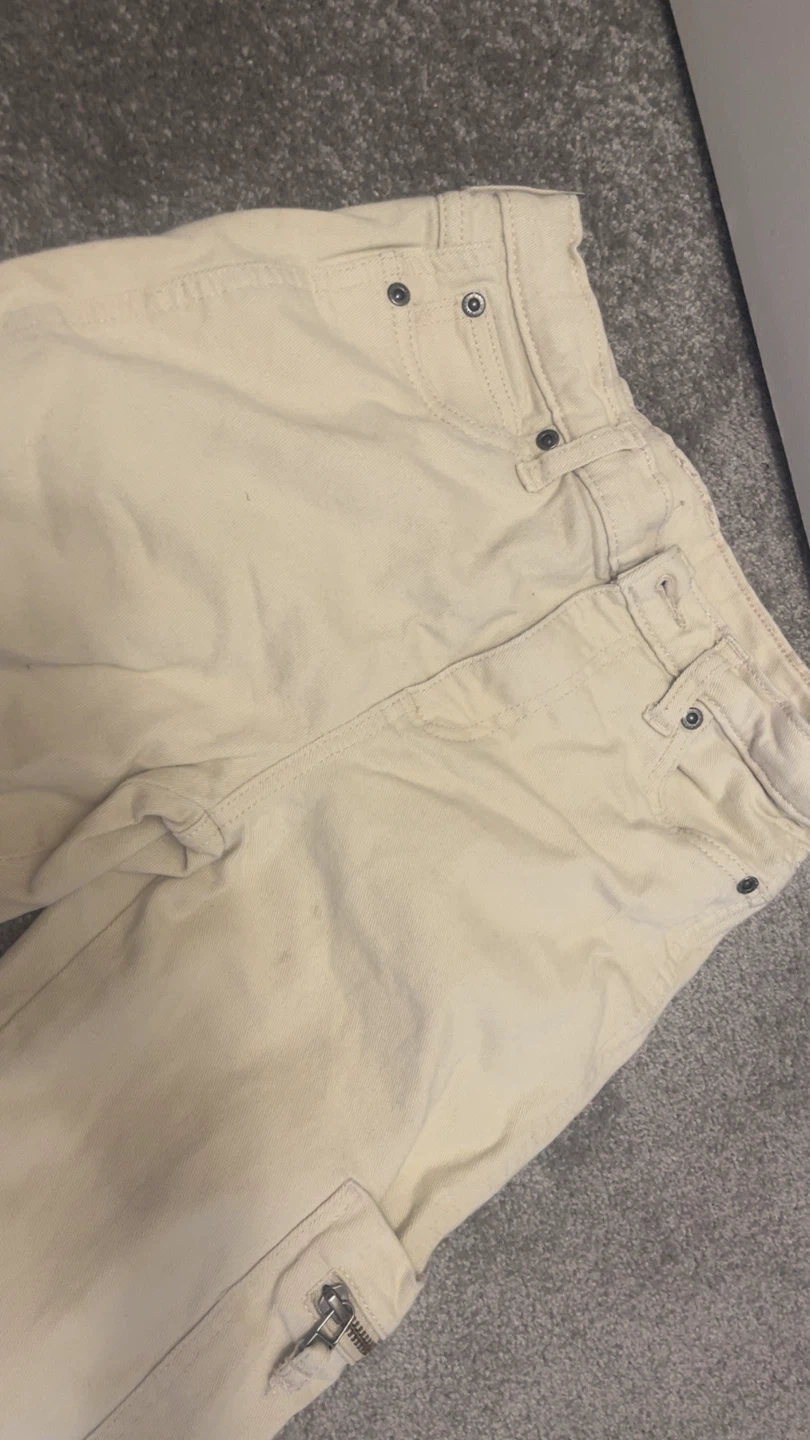 George Apparel Cargo Pants Size 12 Cream