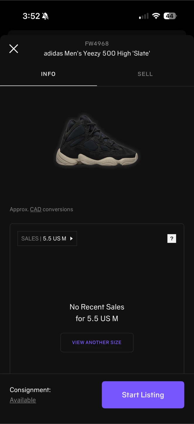 Adidas Men's Yeezy 500 High 'Slate' FW4968