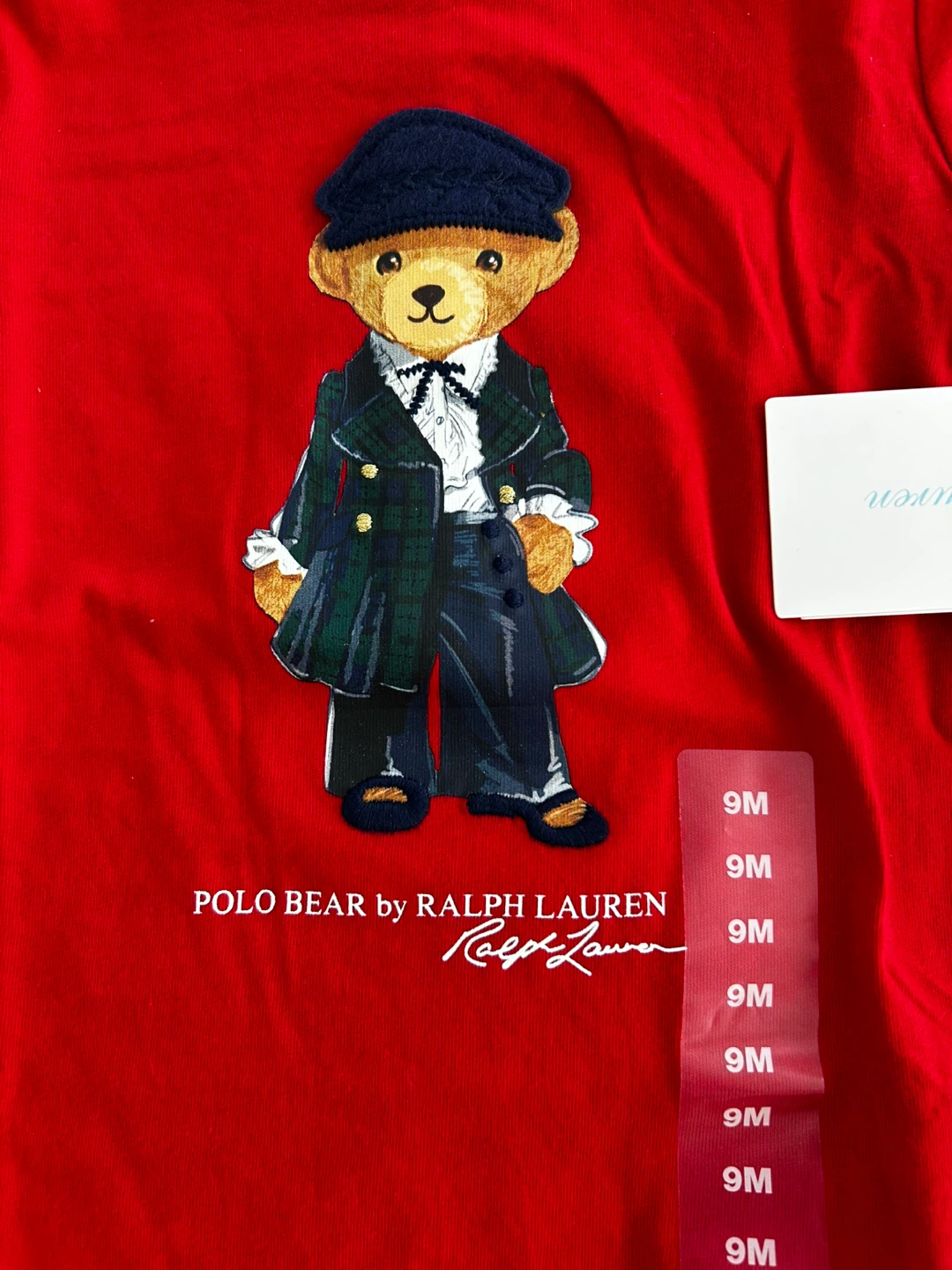 Ralph Lauren Polo Bear T-Shirt - Red, 9 Months - photo 2