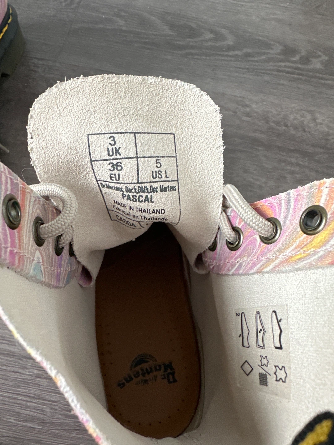 Dr. Martens Pascal Boots - Pink Swirl Print - Size 3 UK / 5 US - photo 5