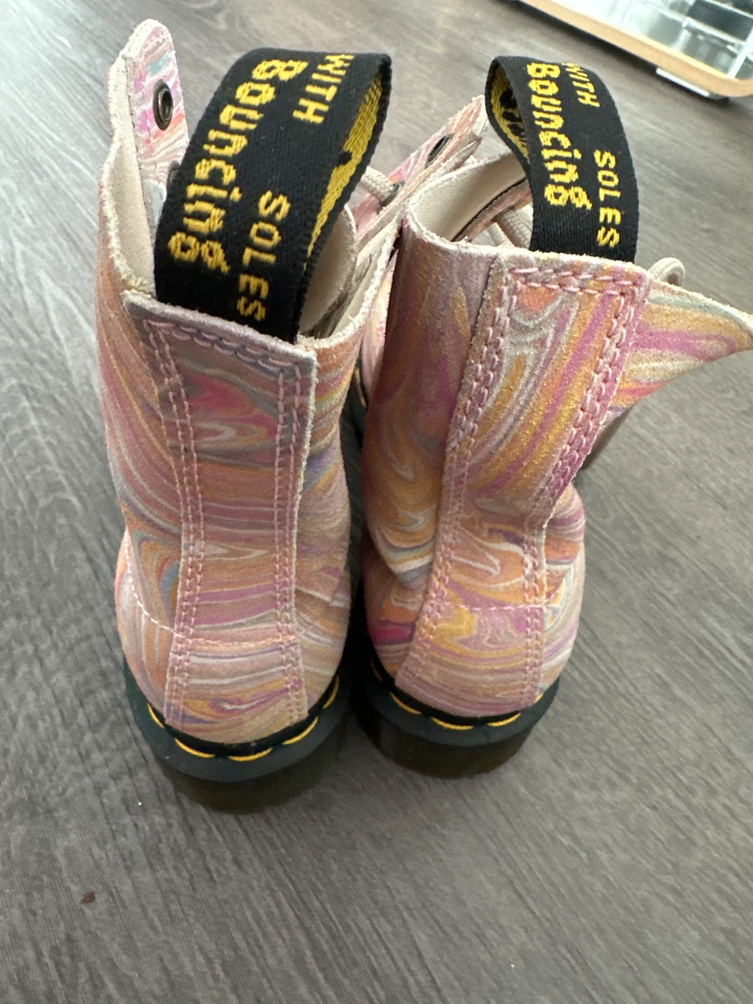 Dr. Martens Pascal Boots - Pink Swirl Print - Size 3 UK / 5 US - photo 2