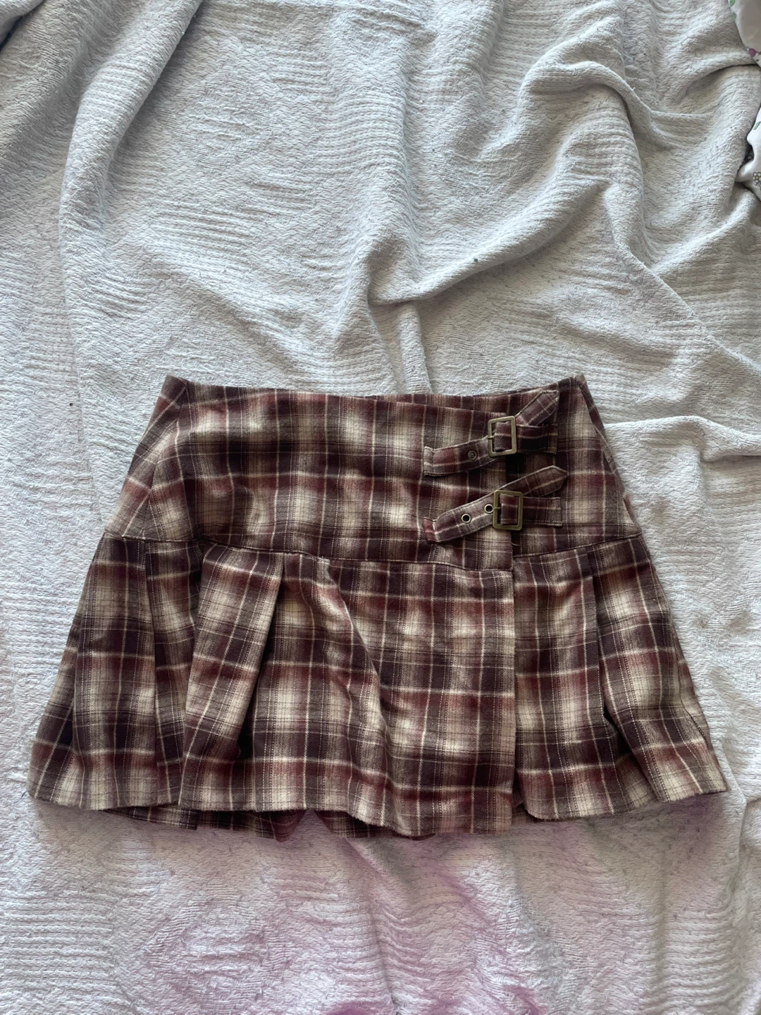Pleated Wrap Around Skirt