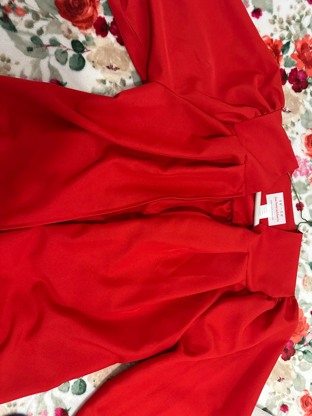 🧡Rose Therese Red Graduation Gown - photo 4