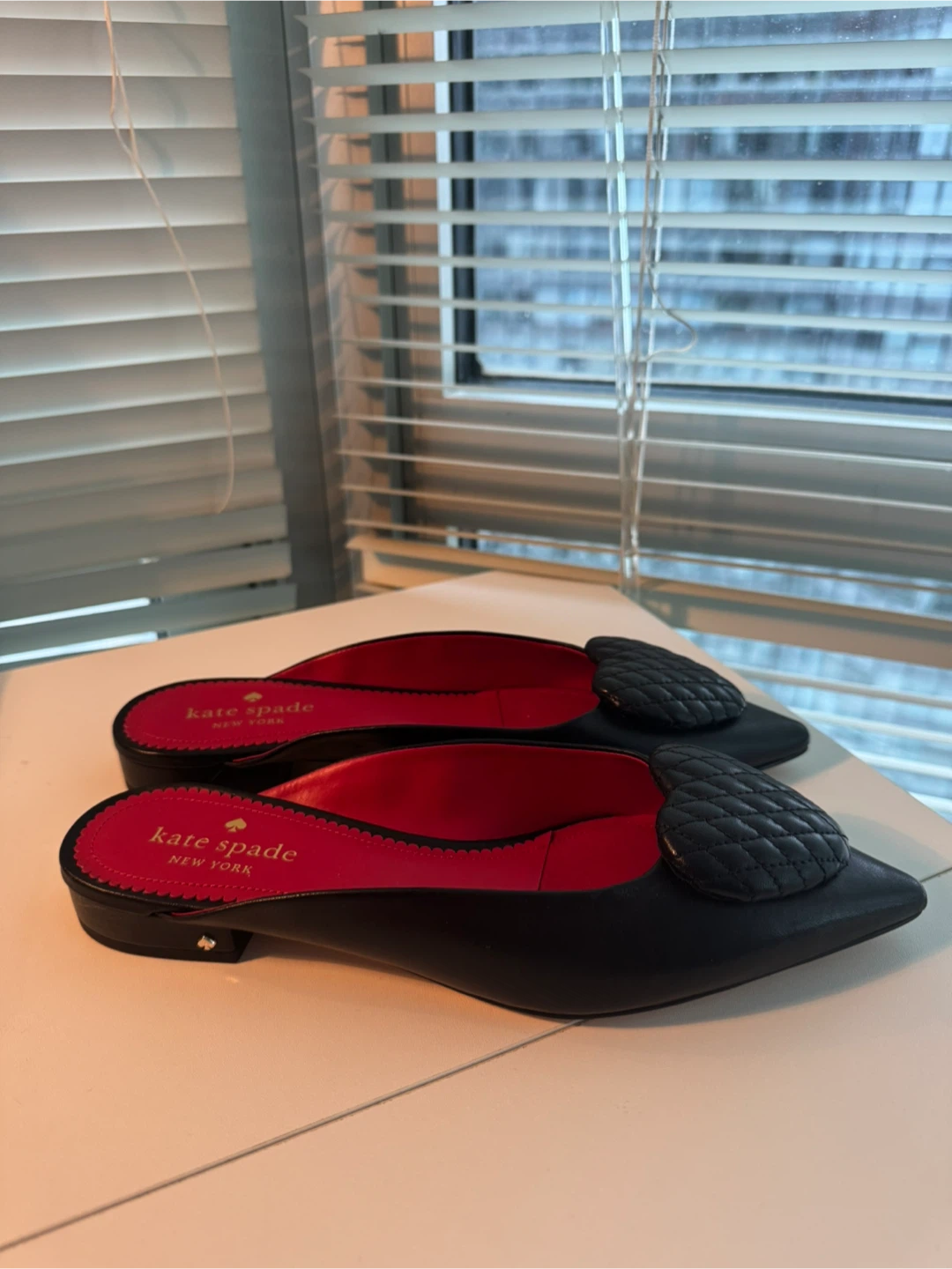 Kate Spade Black Zora Heart Mules - Women's Flats - photo 2
