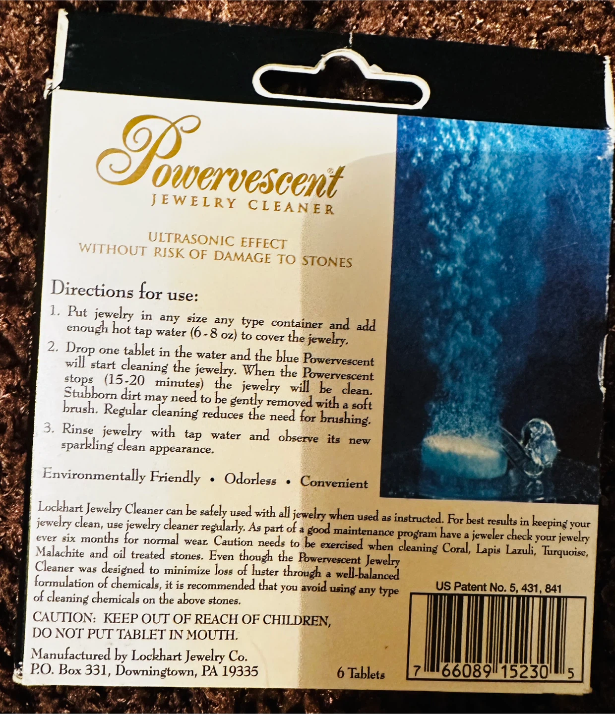 Powerescent Jewelry Cleaner Tablets - 6 Count - photo 2