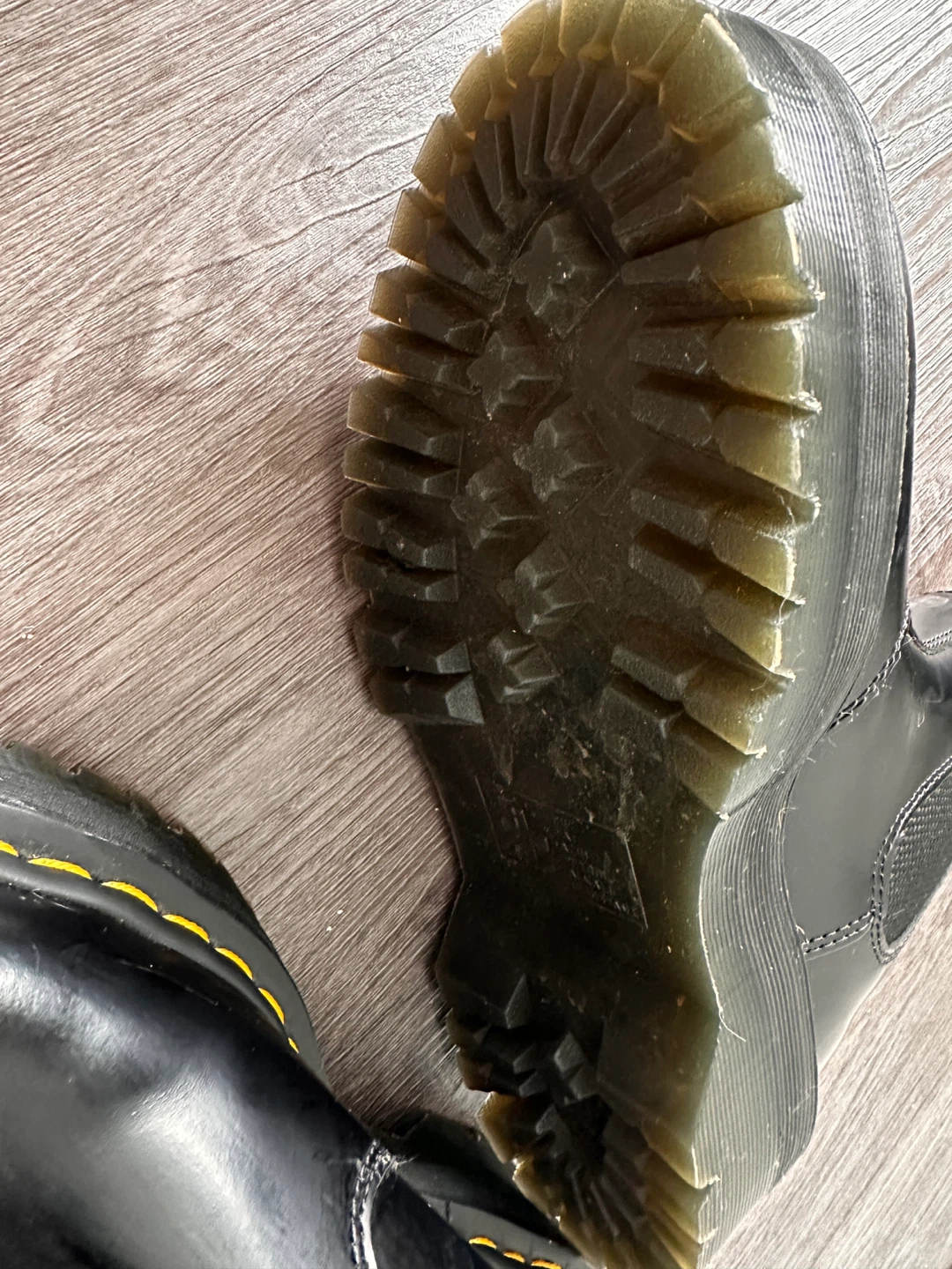 Dr. Martens Black Leather Platform Chelsea Boots Size US M 6 - photo 4