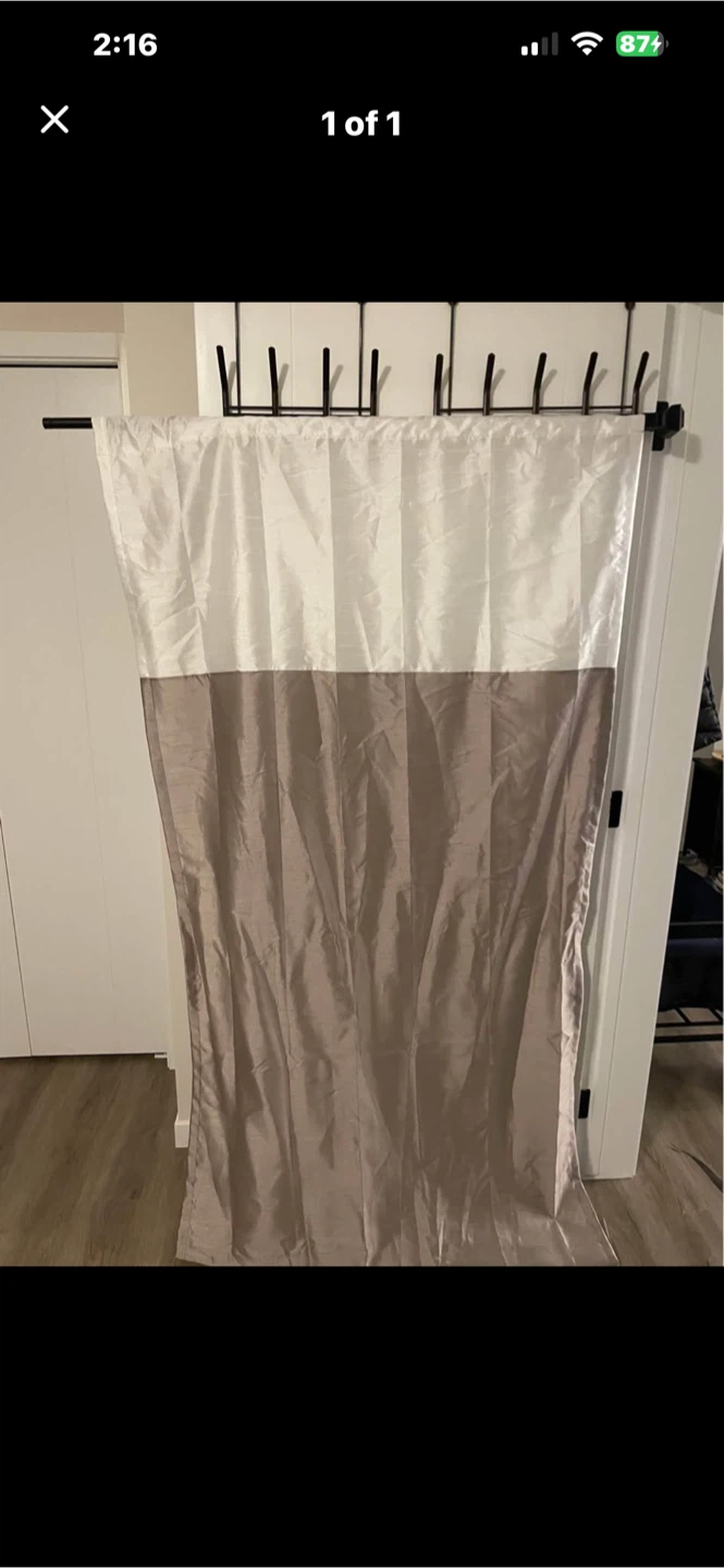 Two-Tone Curtain Panel