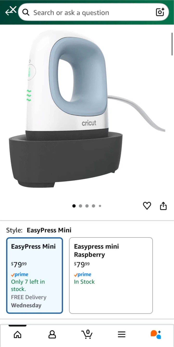 Cricut EasyPress Mini Heat Press - photo 2