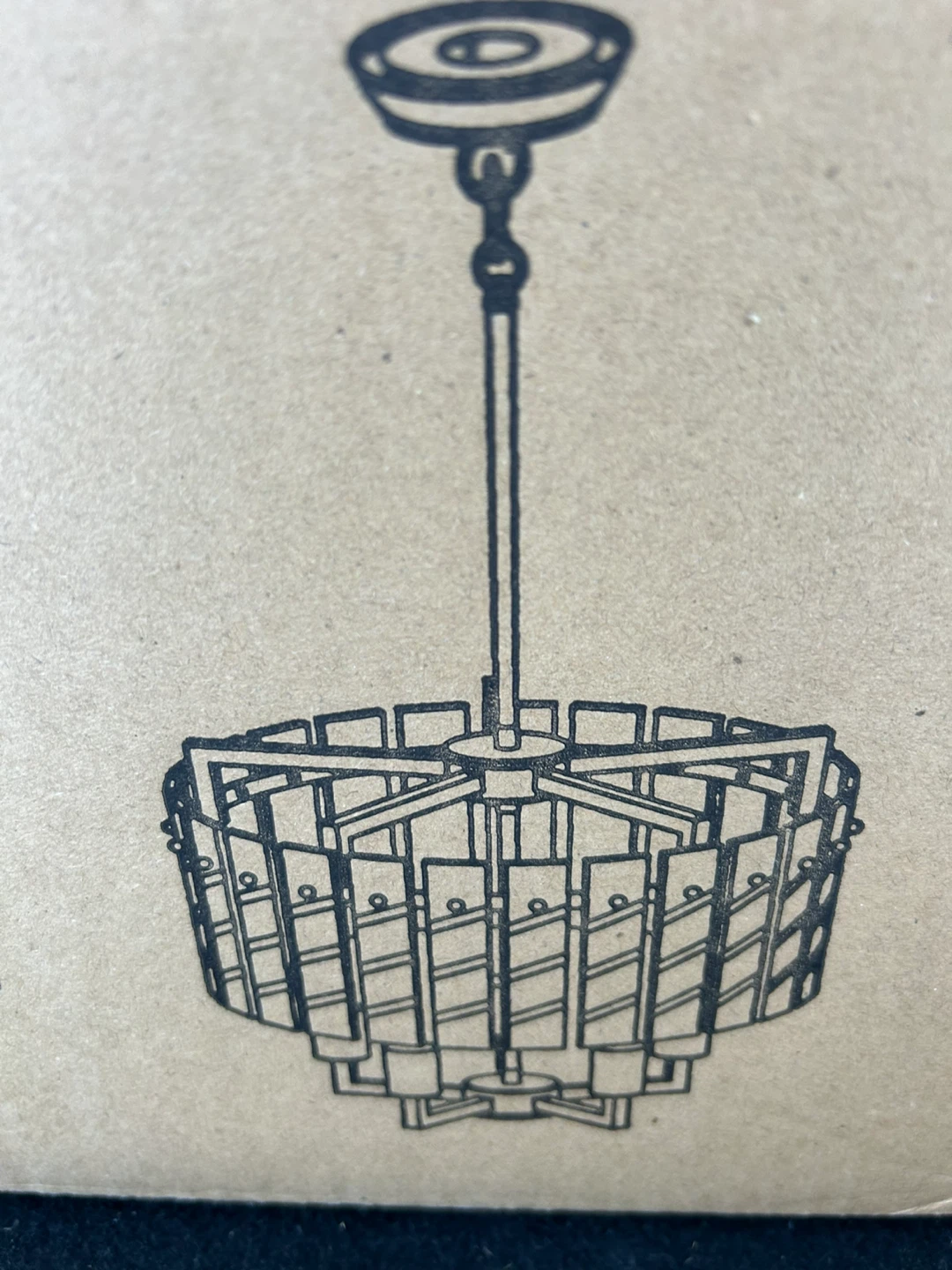 New Chandelier with Glass and Brass Fixture - photo 2