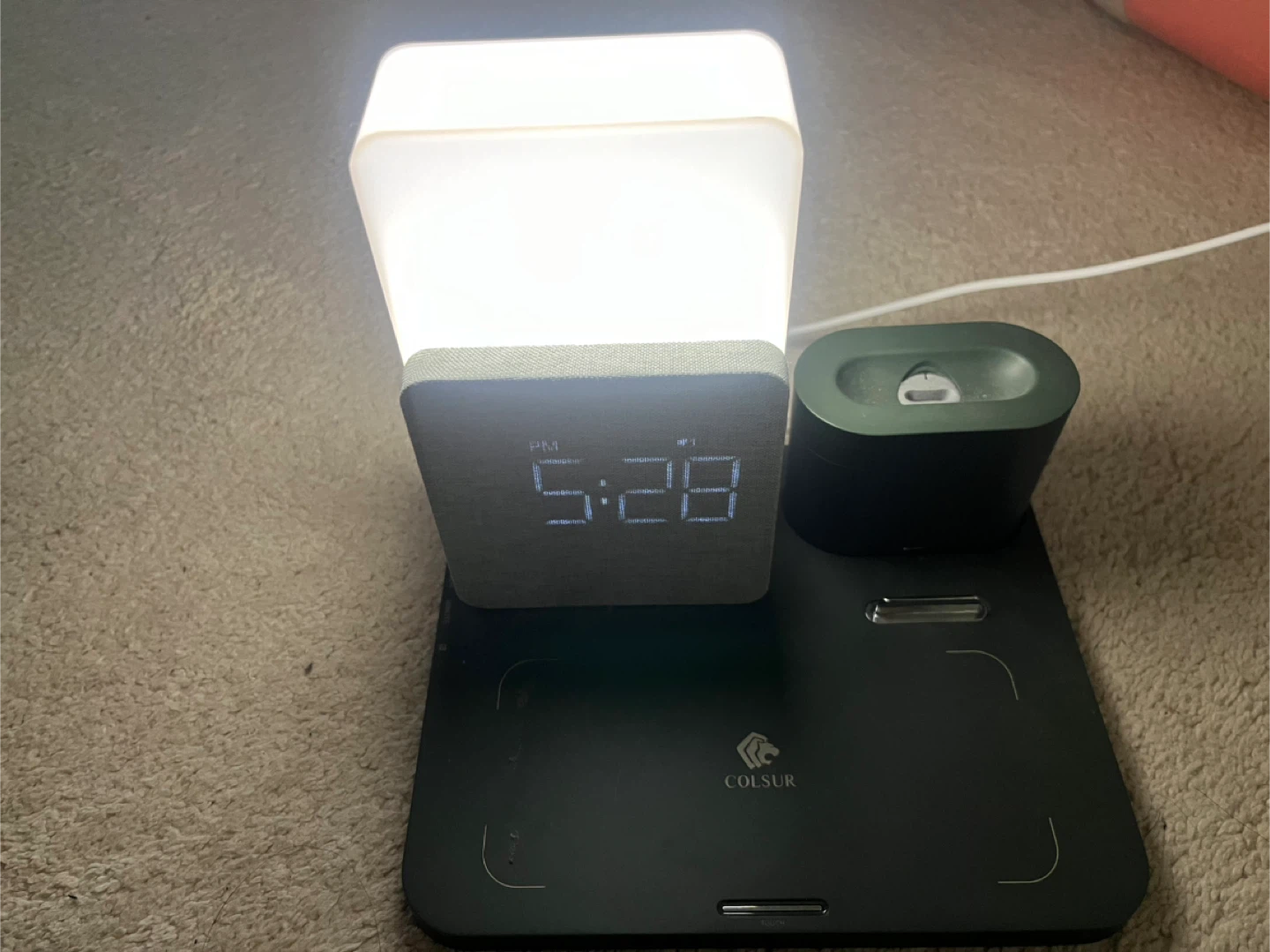 COLSUR Wireless Charging Lamp with Digital Clock - photo 5