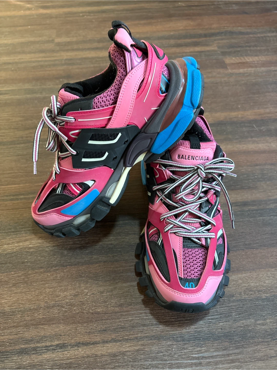 Balenciaga Women's Pink Track Sneakers Size 40