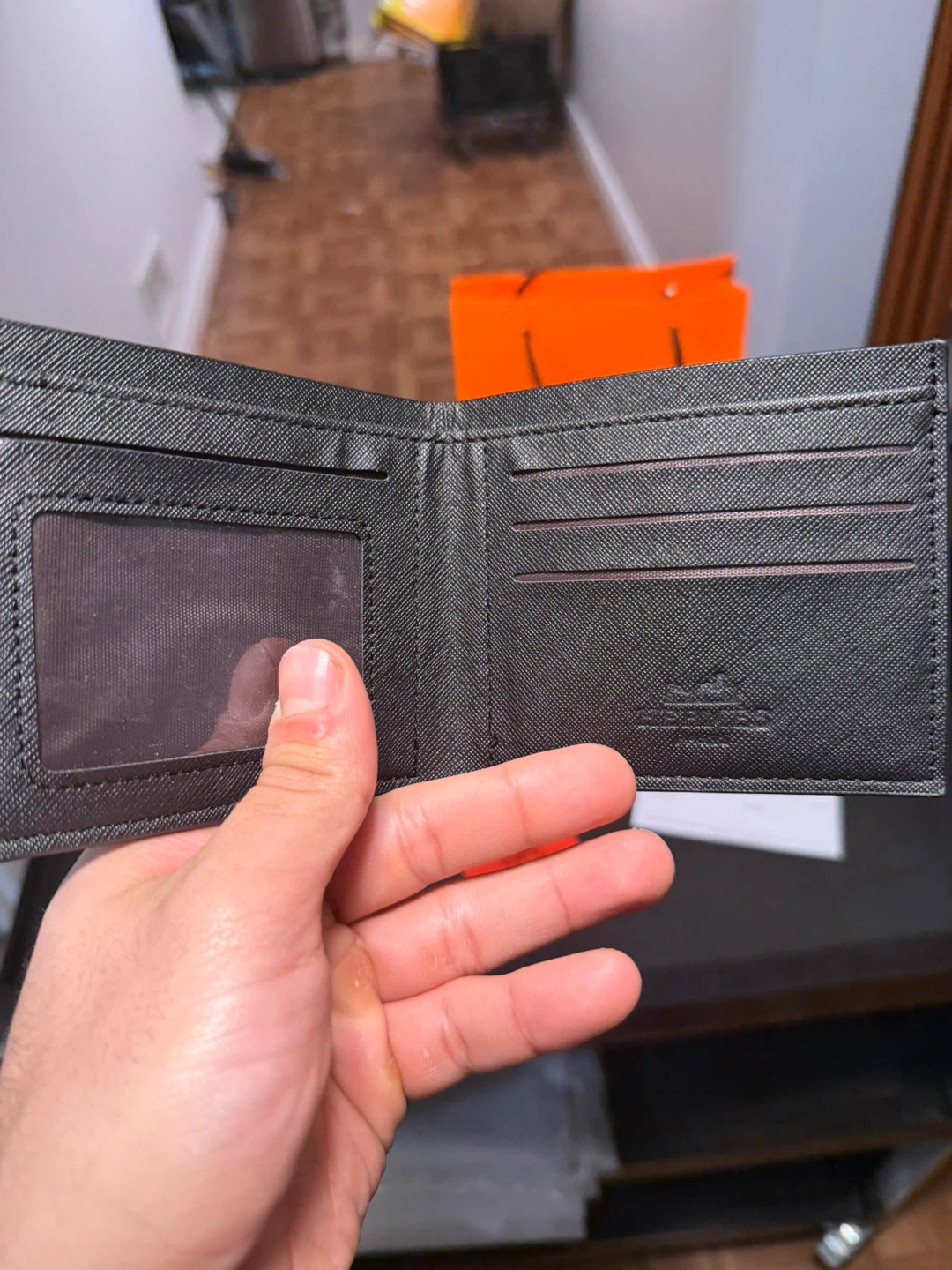 Hermes Black Leather Belt and Bifold Wallet Set - photo 2