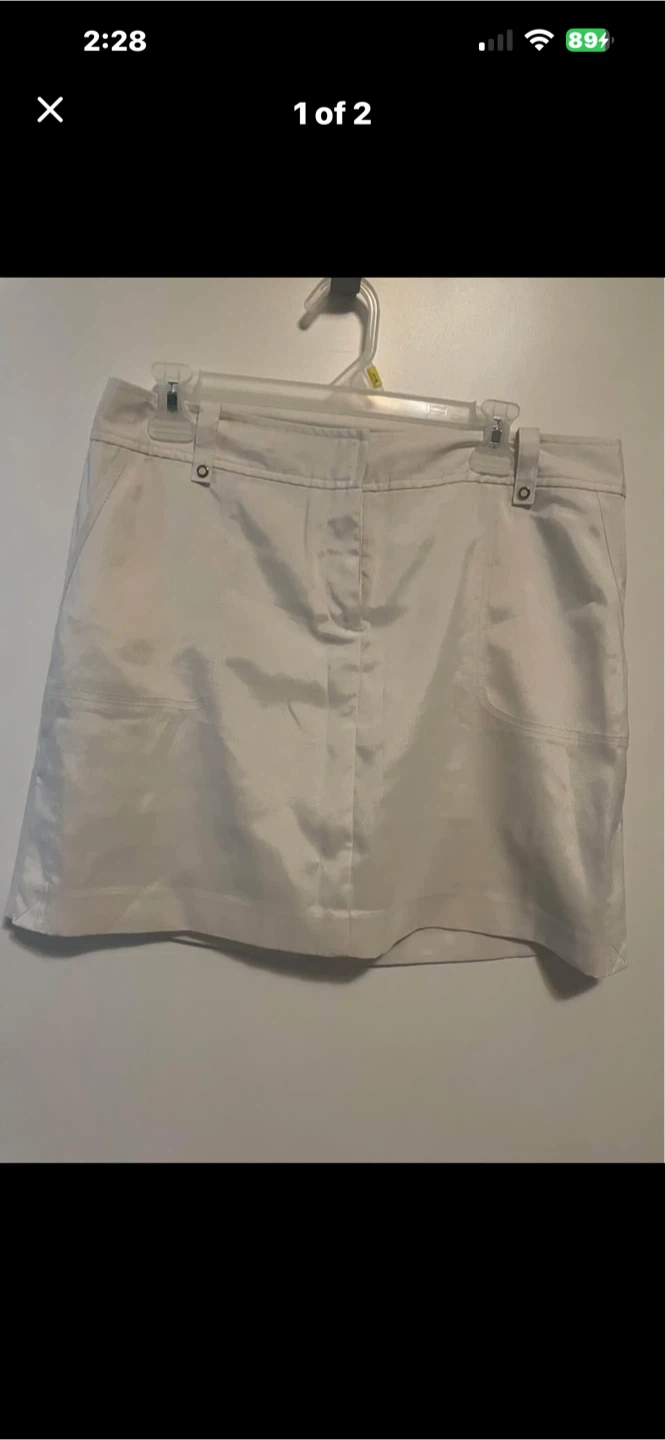 White Skort
