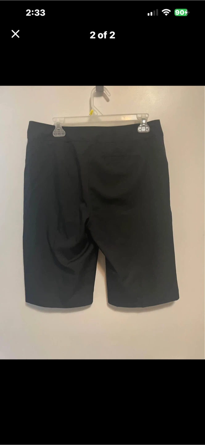 Black Dress Shorts with Buckle - photo 2