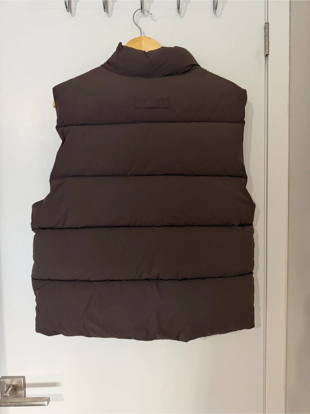 Zara Puffer Vest - Brown, Size M - photo 3
