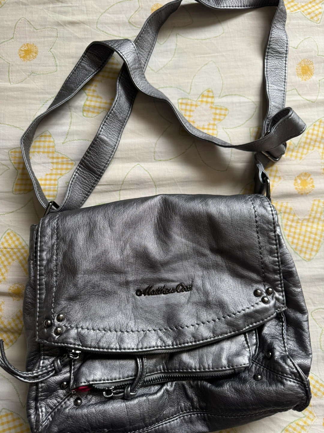 Matthew Cox Silver Shoulder Bag