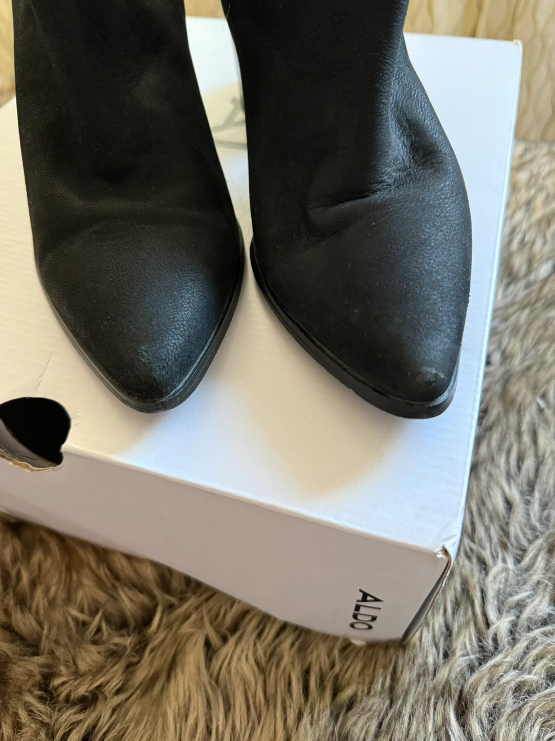 Aldo Black Suede Ankle Boots - photo 4