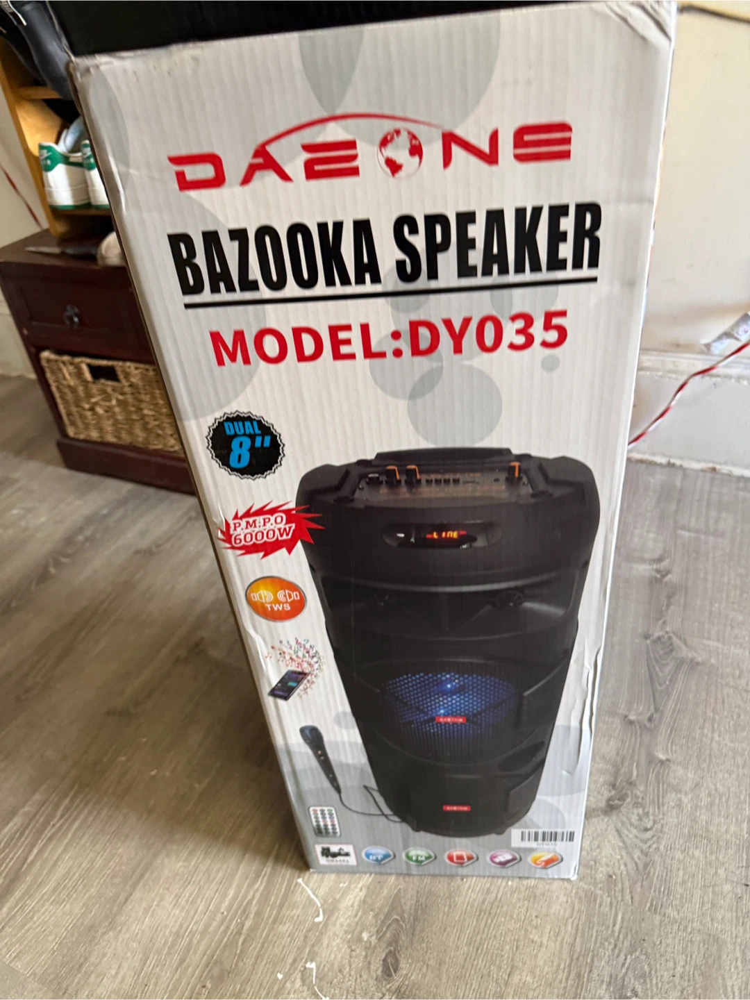 DAEONE Bazooka Speaker DY035 - 8 Inch Dual Woofer