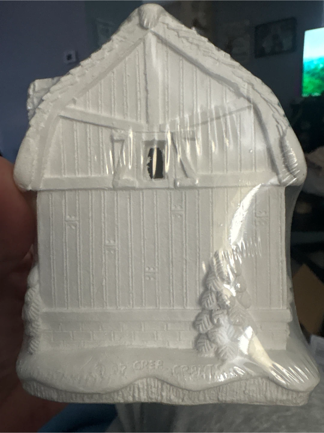 Holiday Time Ceramic barn house Figurine - photo 2