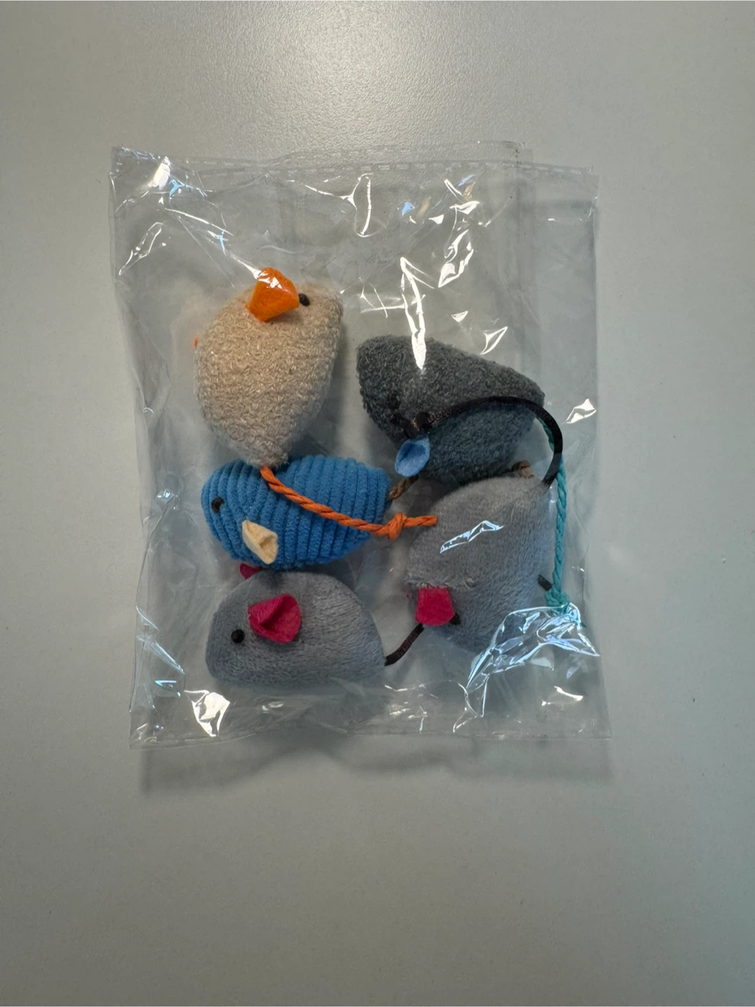 Plush Cat Toy Mice Set (5 pcs)