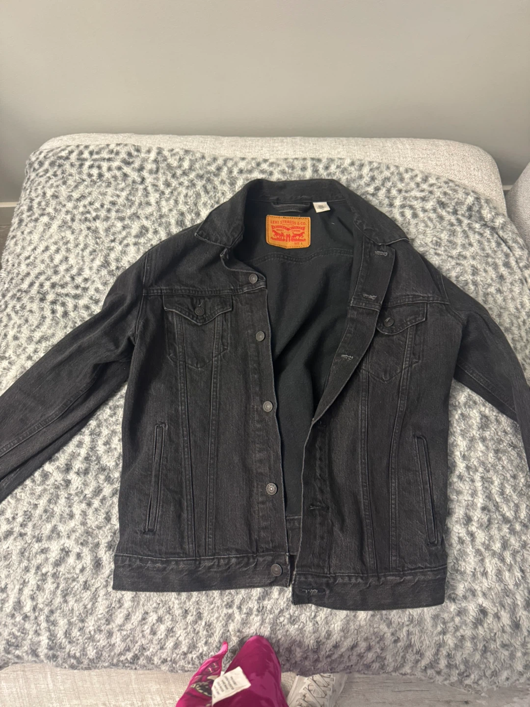 Levi's Trucker Jacket - Black - Size L