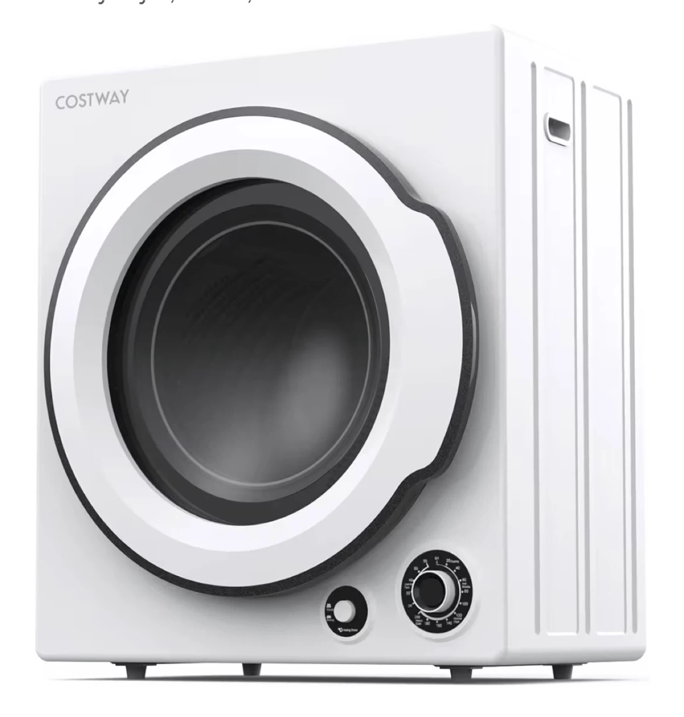 Costway White 13.2 lbs Compact Clothes Dryer