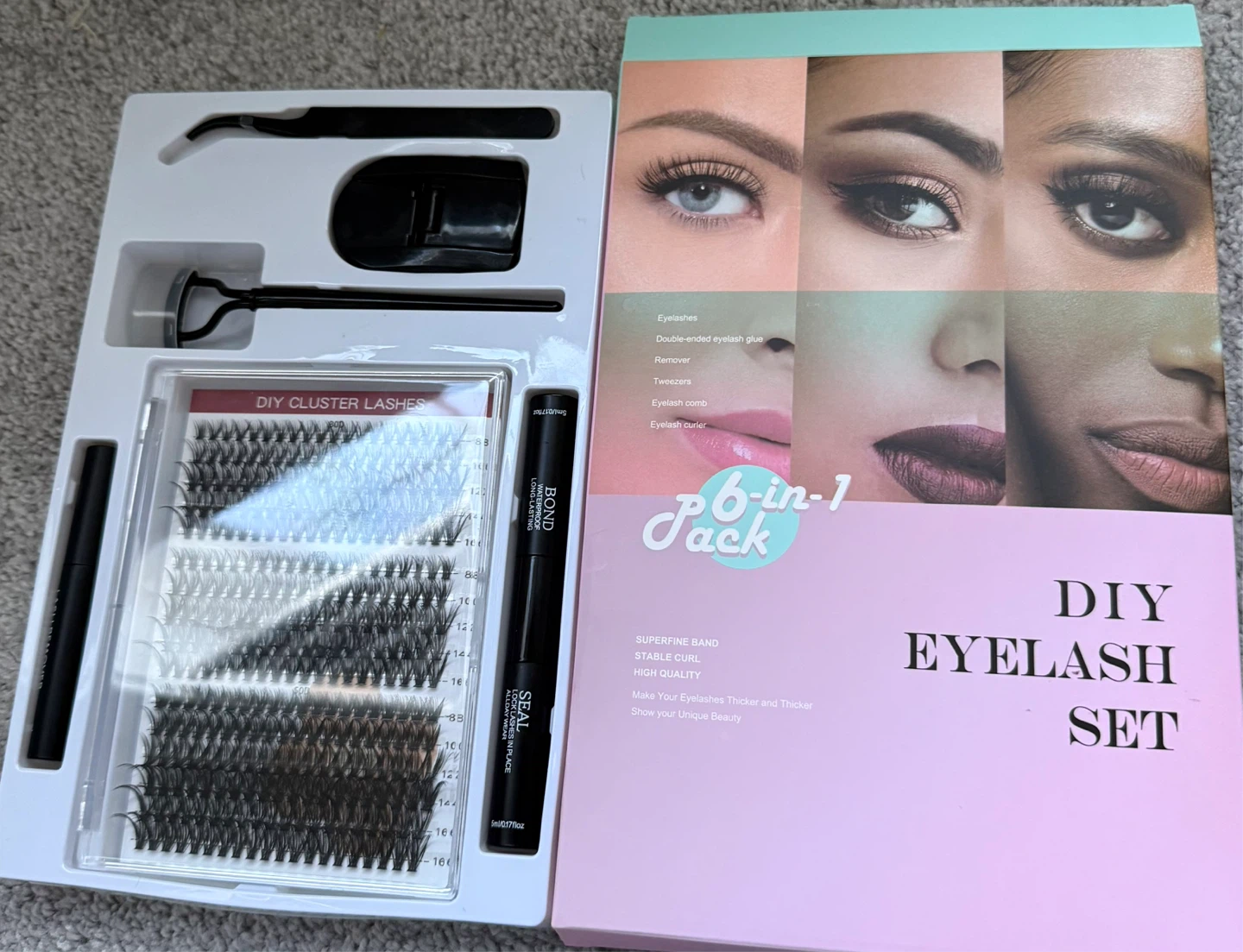 DIY Eyelash Extension Set - 6-in-1