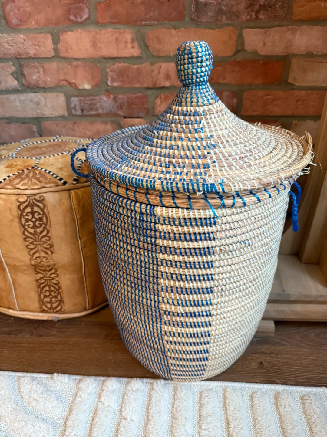 Woven Basket with Lid - West Elm