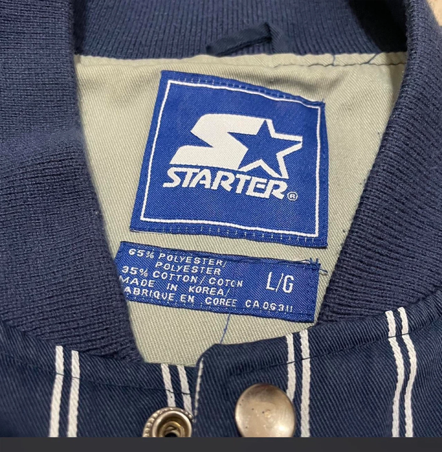 Starter Georgetown Bulldogs Varsity Jacket L/G - photo 3