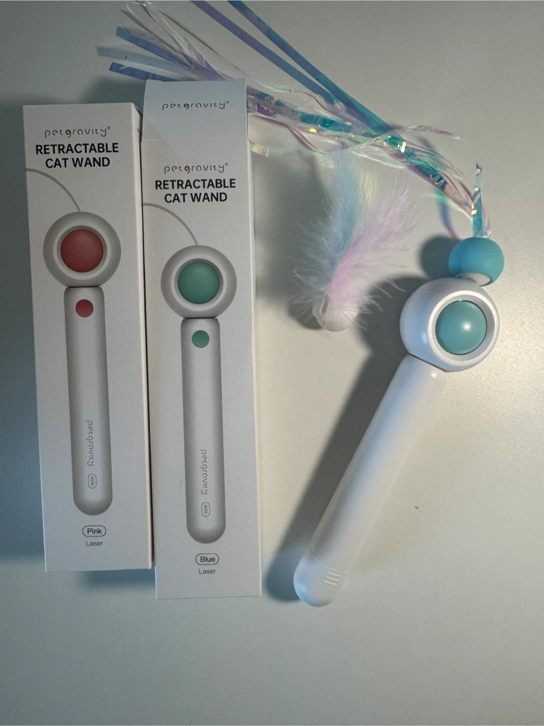 New – Retractable Interactive Cat Teaser Stick ($ - photo 2