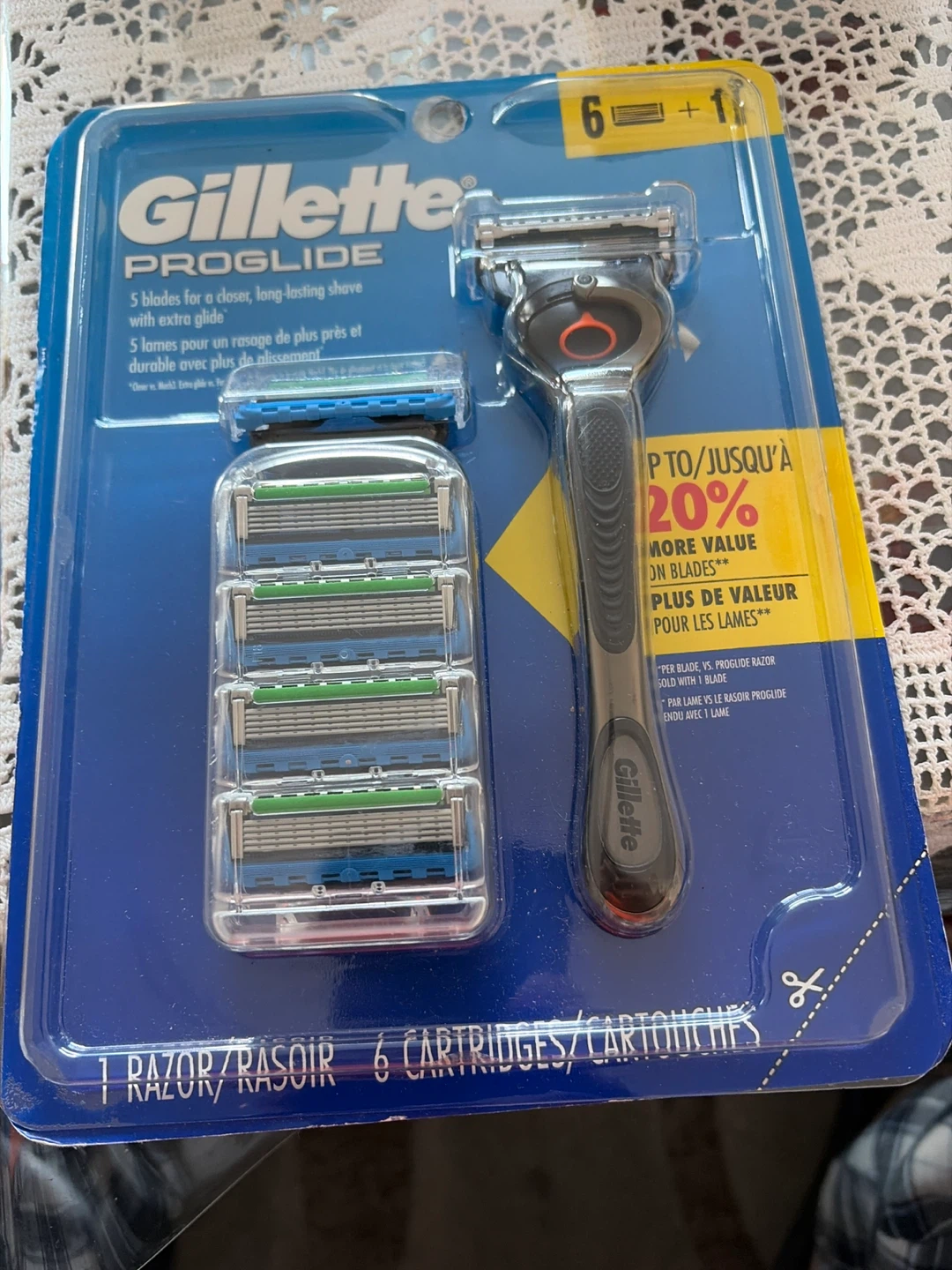 Gillette ProGlide Razor with 6 Cartridges