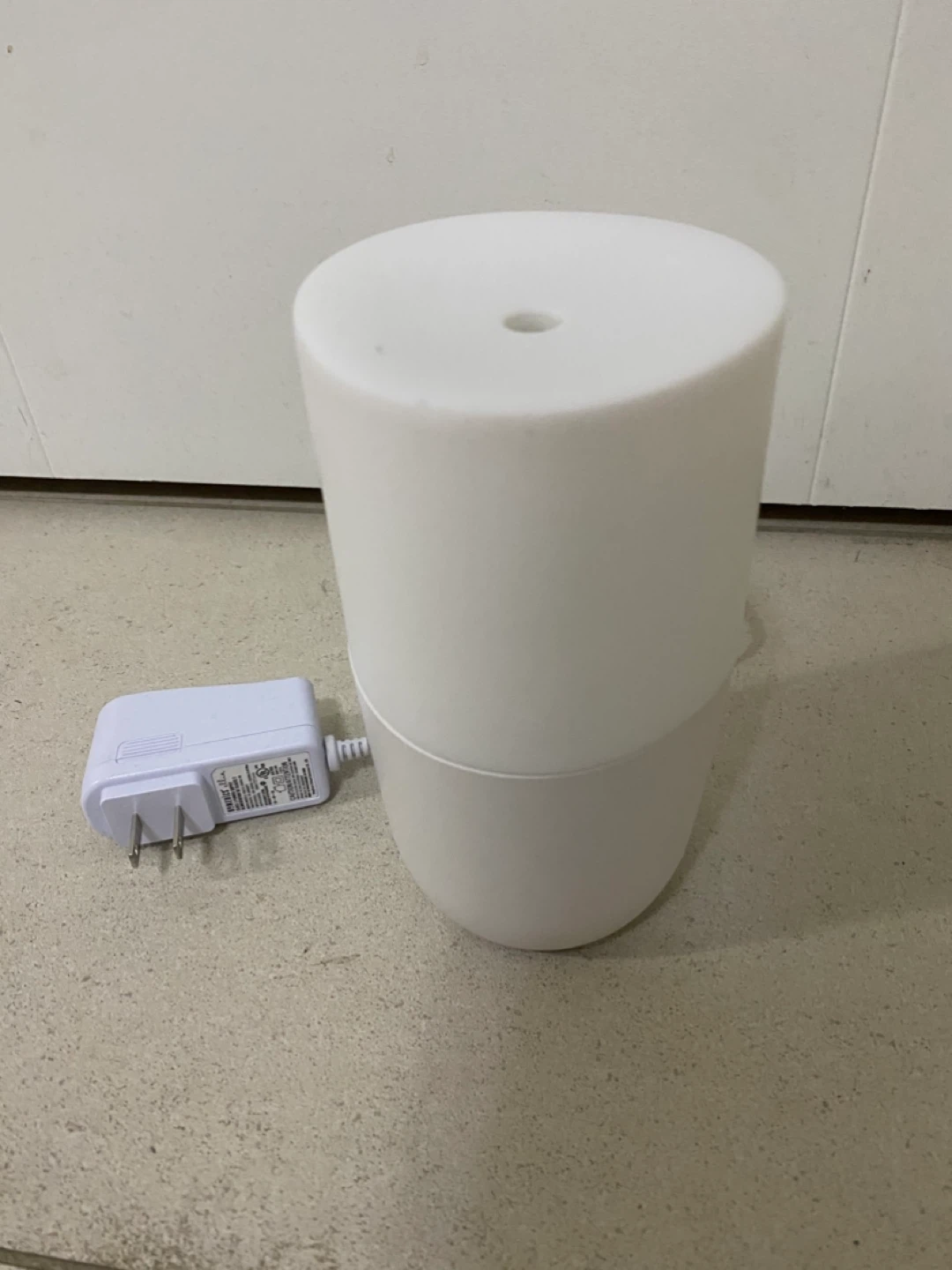 White Essential Oil Diffuser with Power Adapter