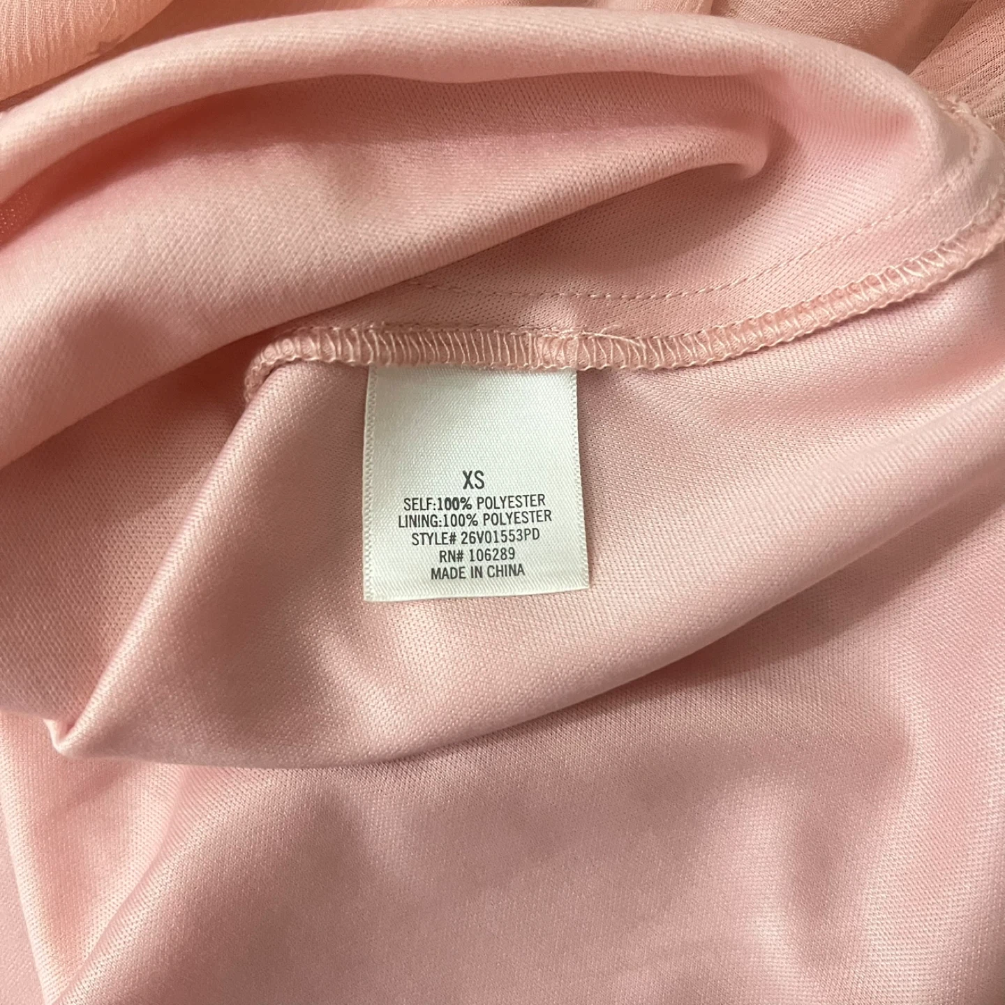 Mi ami Pink Surplice Star Print Long Sleeve Dress - photo 3