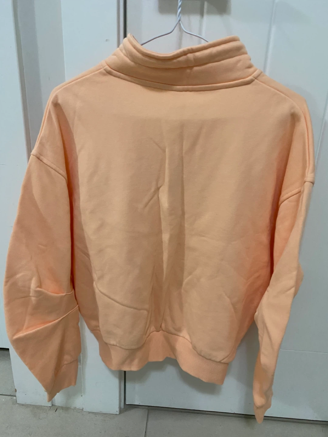 NEW - Reebok CL Wide Cotton FT Coverup Peach Sweatshirt Size S - photo 2
