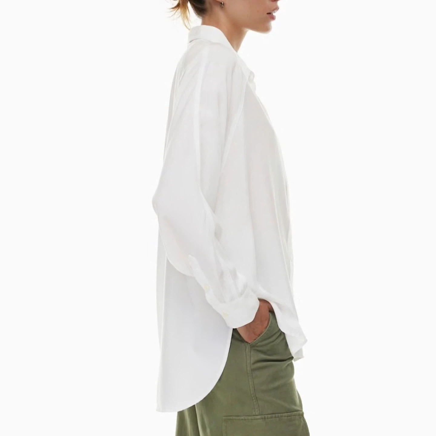 Aritzia Wilfred Free Boyfriend Shirt w Raglan Sleeve - photo 5