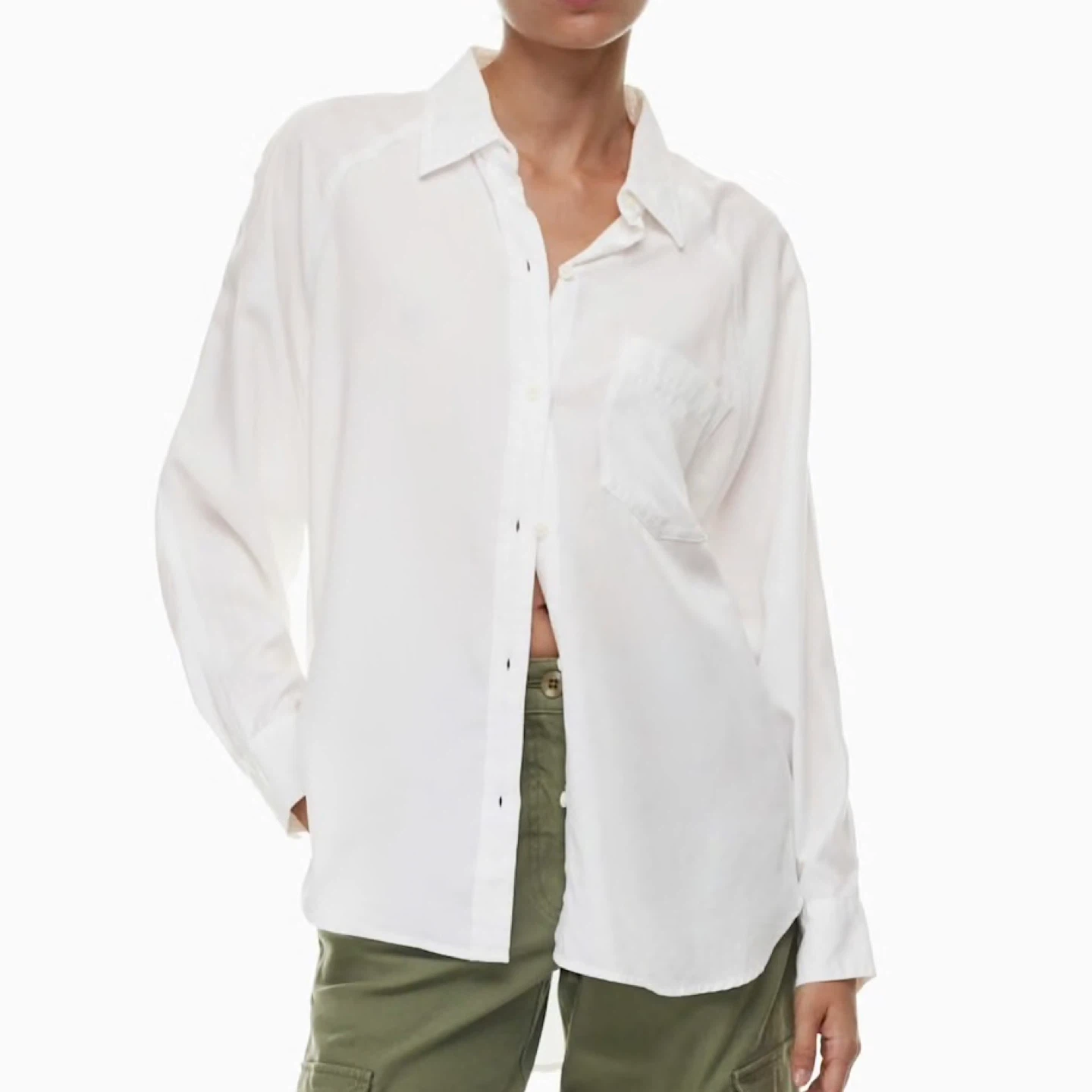 Aritzia Wilfred Free Boyfriend Shirt w Raglan Sleeve - photo 4