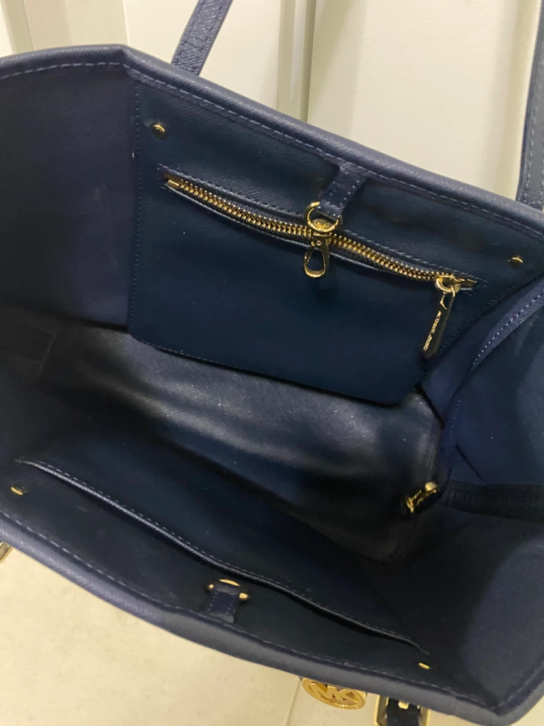 Michael Kors Navy Blue Tote Bag - photo 3