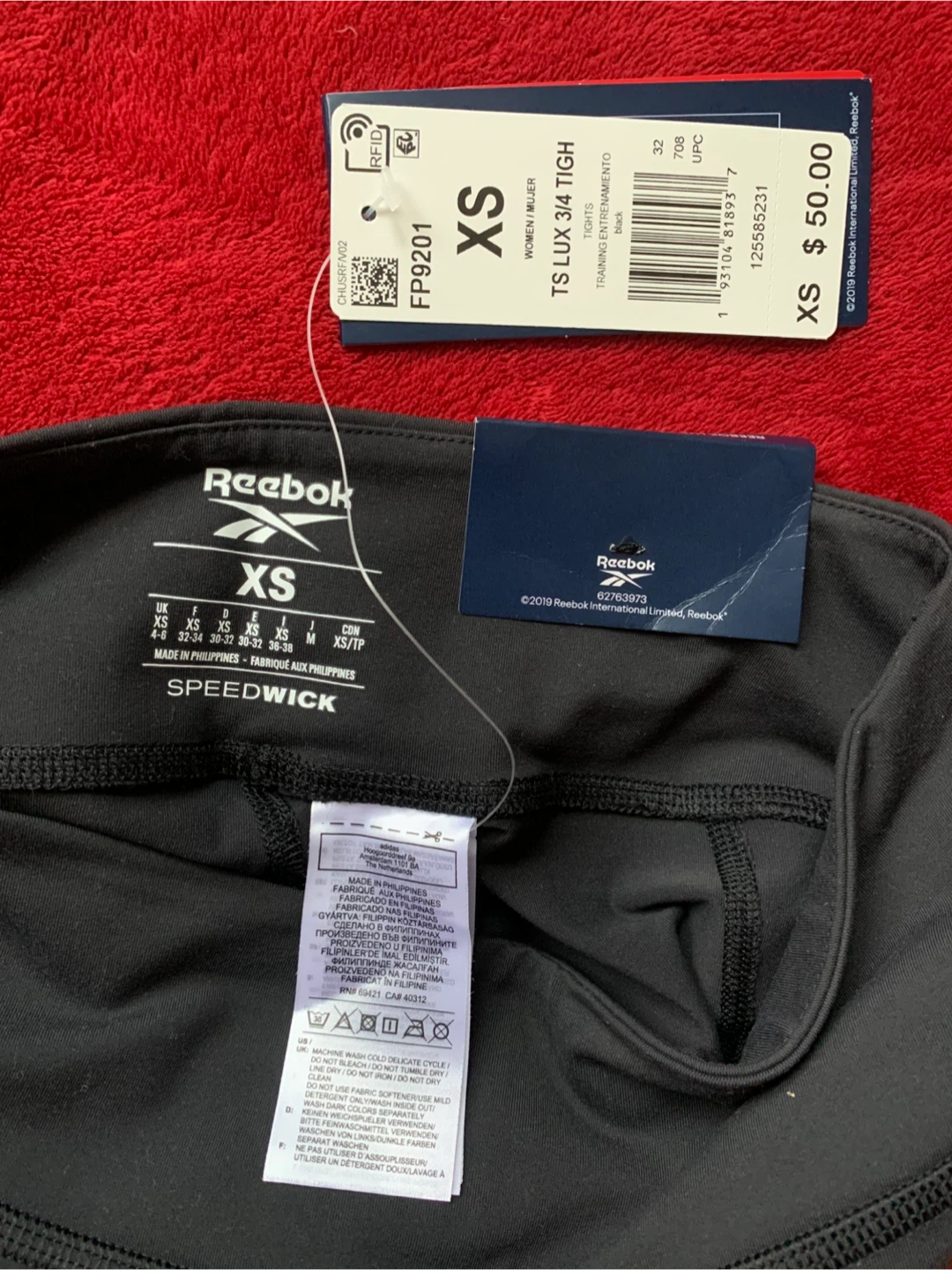 🧡Reebok TS Lux 3/4 XS Black - photo 5