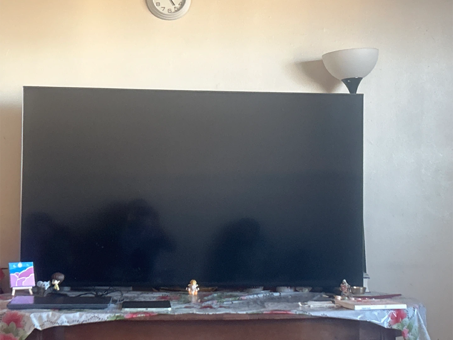 Black Flat Screen Television