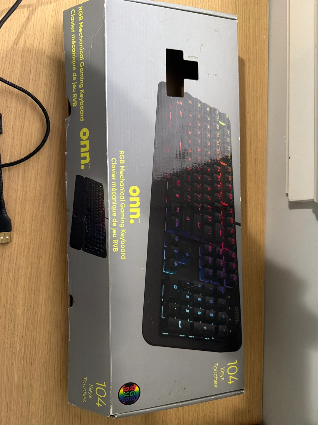 Onn. RGB Mechanical Gaming Keyboard with Wrist Rest - photo 2