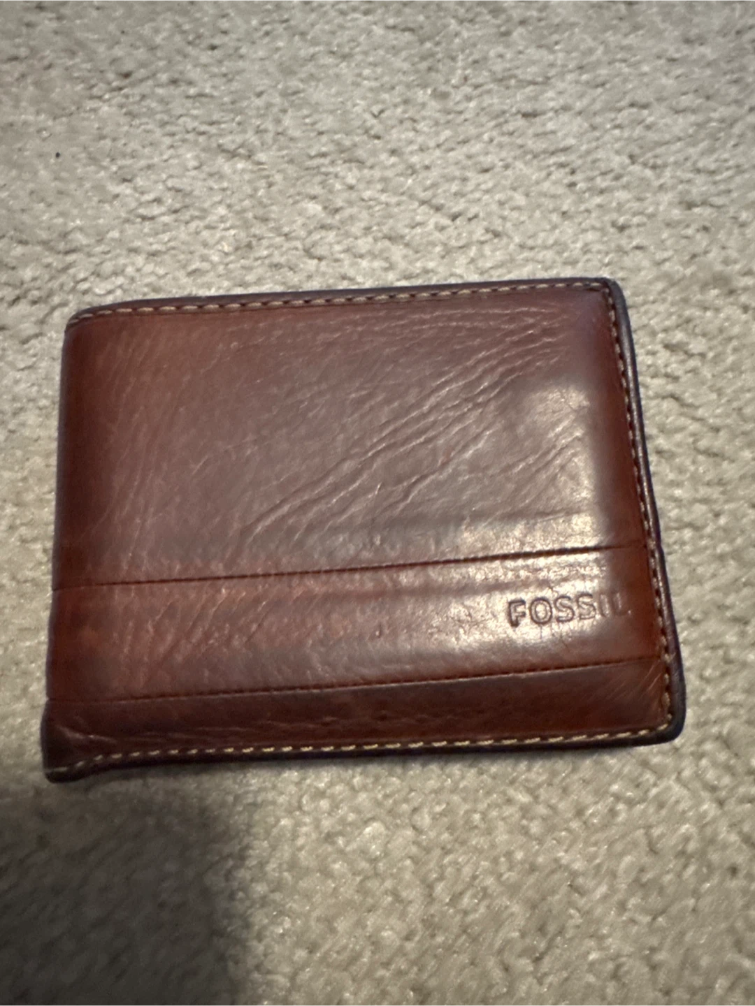 Fossil Brown Leather Bi-Fold Wallet