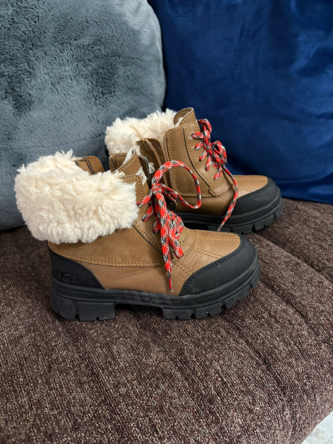 Ugg Brown Fur Lined Boots